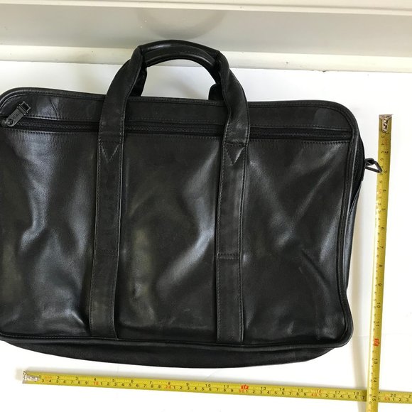 Tumi Bags Tumi Designer Expandable Black Leather Organizer Laptop